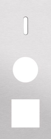 Plaque trpl v71 pr commut smpl + prise + fct,niko rocker alu grey brushed Niko Rocker