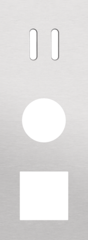 Plaque trpl v71 pr commut dbl + prise + fct,niko rocker alu grey brushed Niko Rocker