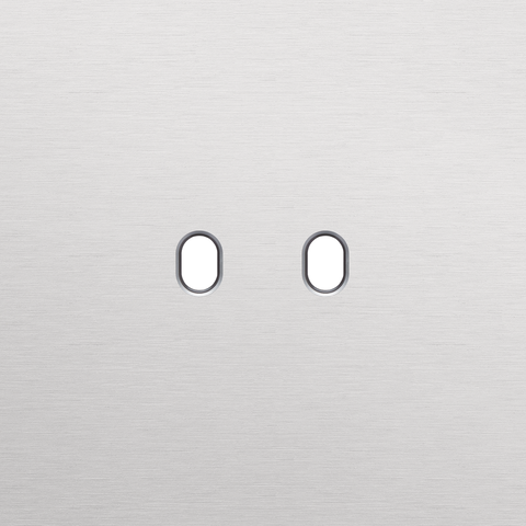 Plaque smpl pr 1 commut dbl,niko toggle alu grey brushed Niko Toggle