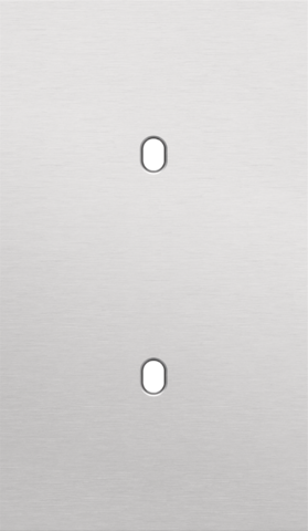 Plaque dbl v60 pr 2 commut smpl,niko toggle alu grey brushed Niko Toggle