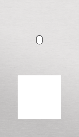 Plaque dbl v60 pr commut smpl + fct,niko toggle alu grey brushed Niko Toggle