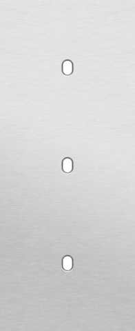 Plaque triple v60 pr 3 commut smpl,niko toggle alu grey brushed Niko Toggle