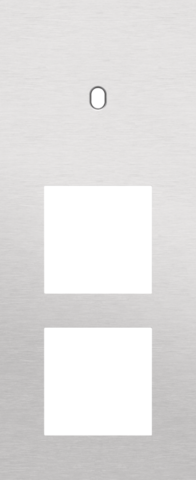 Plaque trpl v60 pr commut smpl + fct,niko toggle alu grey brushed Niko Toggle