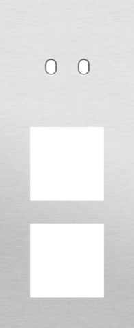 Plaque trpl v60 pr commut dbl + fct,niko toggle alu grey brushed Niko Toggle