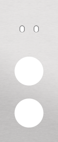 Plaque trpl v60 pr commut dbl + 2 prises,niko toggle alu grey brushed Niko Toggle