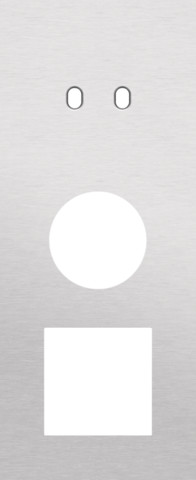 Plaque trpl v60 pr commut dbl + prise,niko toggle alu grey brushed Niko Toggle