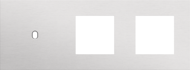 Plaque trpl h71 pr commut smpl + fct,niko toggle alu grey brushed Niko Toggle