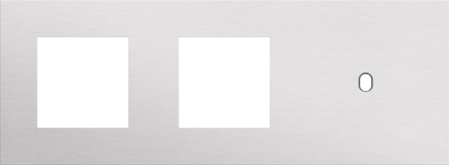 Plaque trpl h71 pr 2 fct + commut smpl,niko toggle alu grey brushed Niko Toggle