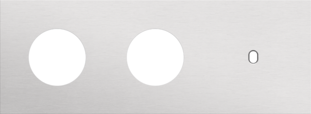 Plaque triple h71 pr 2 prises + 1 commut smpl,niko toggle alu grey brushed Niko Toggle