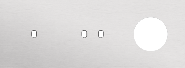 Plaque trpl h71 pr commut smpl + commut dbl + prise,niko toggle alu grey brushed Niko Toggle