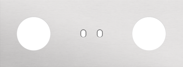 Plaque trpl h71 pr prise + commut dbl + prise,niko toggle alu grey brushed Niko Toggle