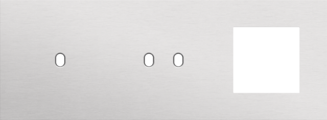 Plaque trpl h71 pr commut smpl + commut dbl + fct,niko toggle alu grey brushed Niko Toggle