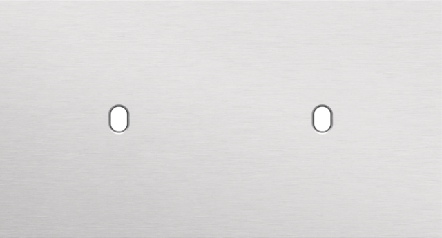 Plaque dbl h71 pr 2 commut smpl,niko toggle alu grey brushed Niko Toggle