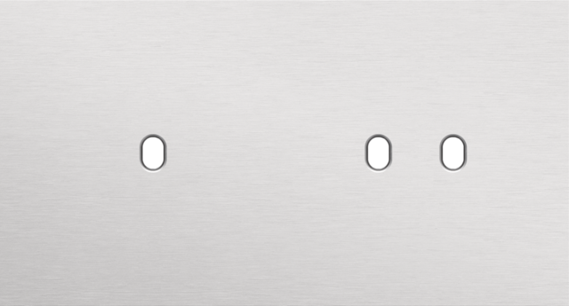 Plaque dbl h71 pr 1 commut smpl + 1 commut dbl,niko toggle alu grey brushed Niko Toggle