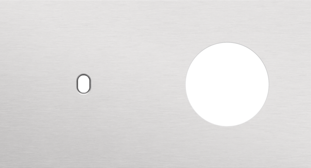 Plaque dbl h71 pr 1 commut smpl + 1 prise,niko toggle alu grey brushed Niko Toggle