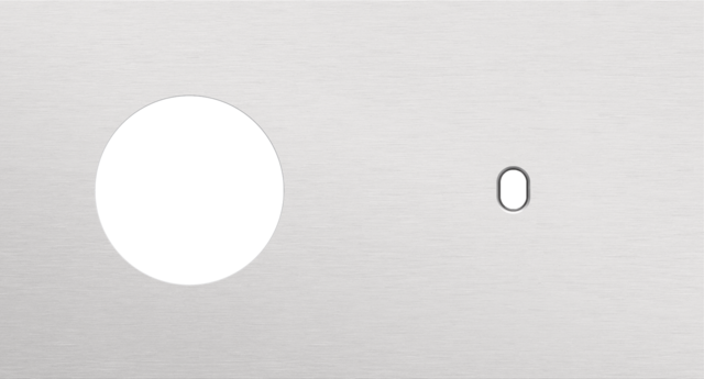 Plaque dbl h71 pr 1 commut smpl + 1 prise,niko toggle alu grey brushed Niko Toggle