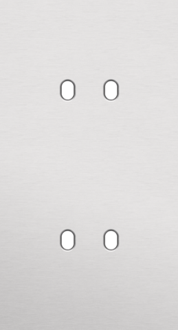 Plaque dbl v71pr 2 commut dbl ,niko toggle niko toggle alu grey brushed Niko Toggle