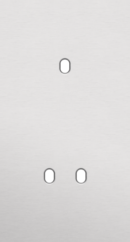 Plaque dbl v71 pr 1 commut smpl + 1 commut dbl,niko toggle alu grey brushed Niko Toggle