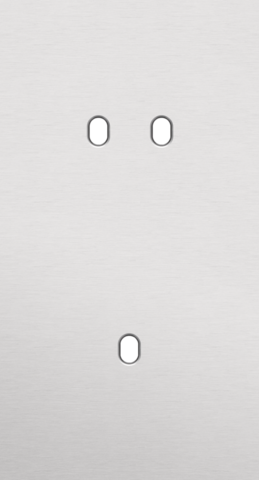 Plaque dbl v71 pr 1 commut dbl + 1 commut smpl,niko toggle alu grey brushed Niko Toggle