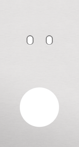 Plaque dbl v71 pr 1 commut dbl + 1 prise,niko toggle alu grey brushed Niko Toggle