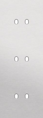 Plaque triple v71 pr 3 commut dbl,niko toggle alu grey brushed Niko Toggle