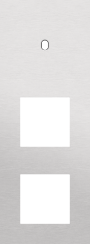 Plaque trpl v71 pr commut smpl + fct,niko toggle alu grey brushed Niko Toggle