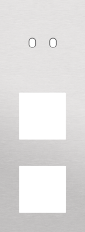 Plaque trpl v71 pr commut dbl + fct,niko toggle alu grey brushed Niko Toggle