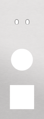 Plaque trpl v71 pr commut dbl + prise,niko toggle alu grey brushed Niko Toggle