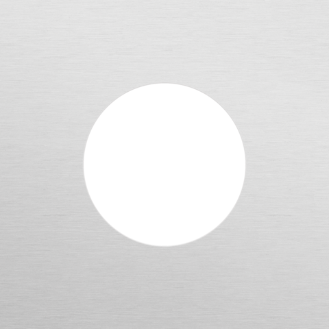 Plaque smpl pr 1 prise,niko r&t alu grey brushed