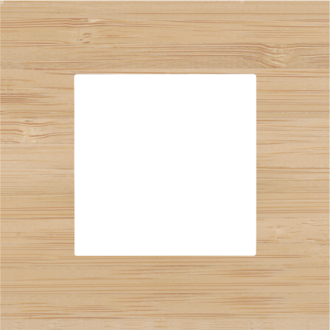 Plaque de recouvrement simple bamboo Niko Pure