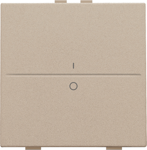Touche simple i/0 pour interrupteur/bouton sans fil à 2 contacts champagne coated Niko Home Control