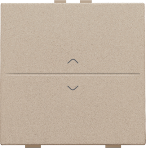 Touche simp. flèches pr interrupteur/bouton sans fil, 2 contacts champagne coated Niko Home Control