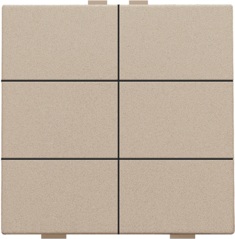 Bouton-poussoir sextuple pour niko home control Niko Home Control