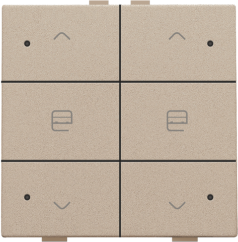 Commande de moteur double avec led pour niko home control Niko Home Control