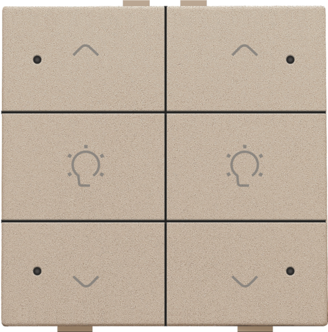 Commande de variateur double avec led pour niko home control Niko Home Control