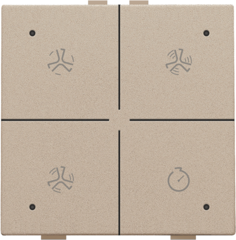 Commande de ventilation avec led pour niko home control Niko Home Control