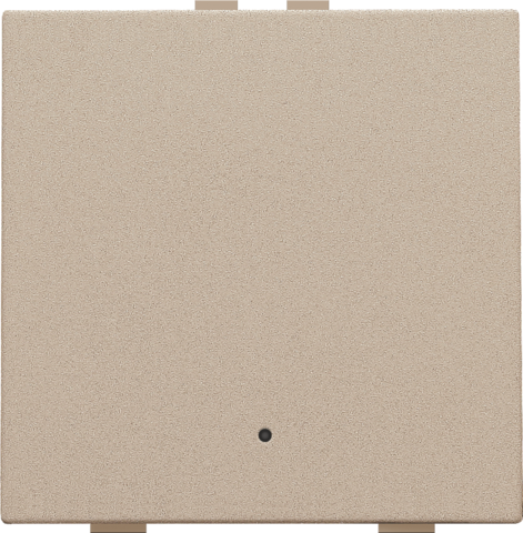 Bouton-poussoir simple avec led et capteurs de confort champagne coated Niko Home Control
