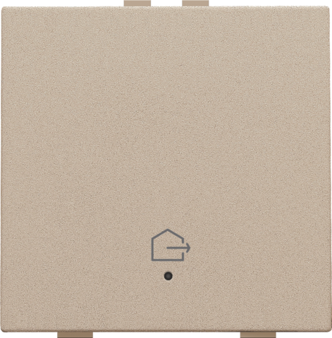 Bouton-poussoir simple avec led, capteurs de confort et symbole Niko Home Control