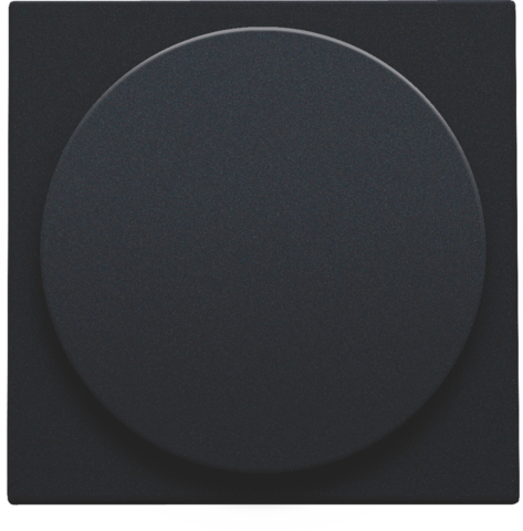 Set de finition variateur à bouton rotat./extension, inc. bouton steel black coated Niko Pure