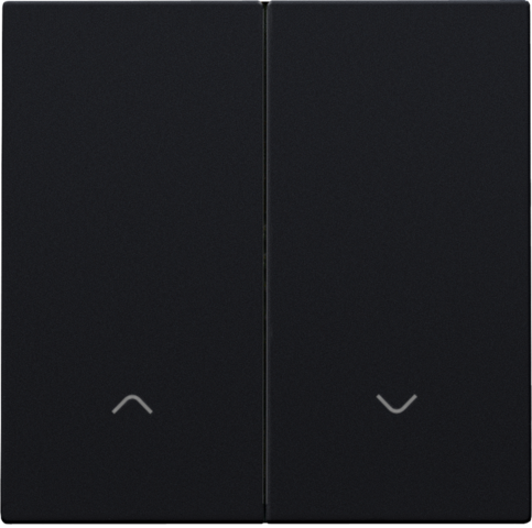 Set de finition interrupteur pour volets électronique double steel black coated Niko Home Control