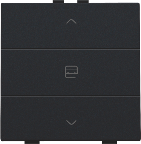 Commande de moteur simple pour niko home control steel black coated Niko Home Control