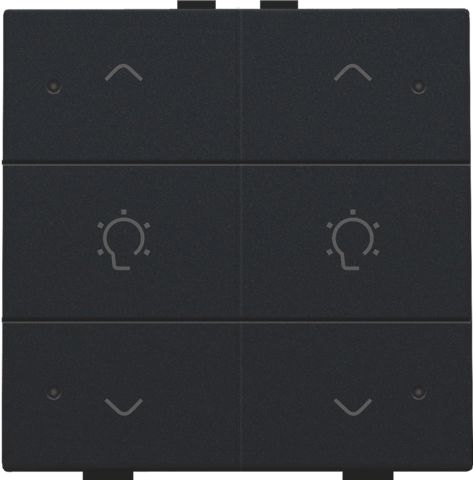 Commande de variateur simple pour niko home control avec led steel black coated Niko Home Control