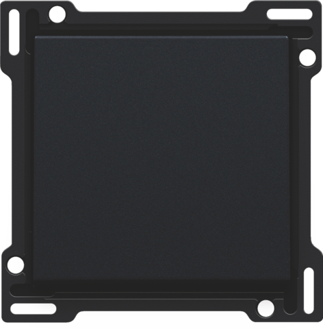 [NK161-61105] Set de finition interrupteur ou bouton-poussoir simple steel black coated