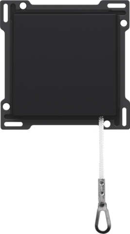 Set de finition bouton-poussoir à tirette steel black coated Niko Pure