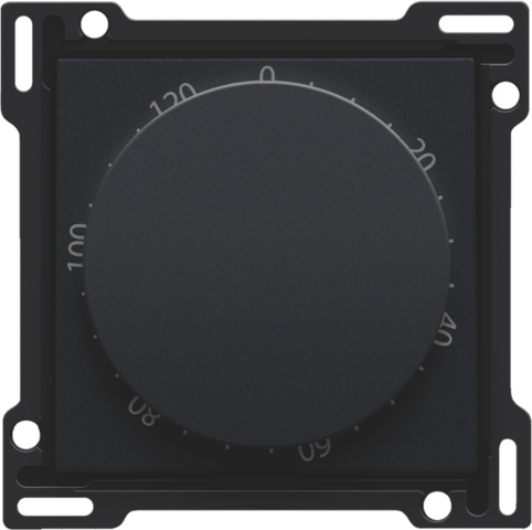 Set de finition minuterie réglable jusqu'a 120 min. steel black coated Niko Pure