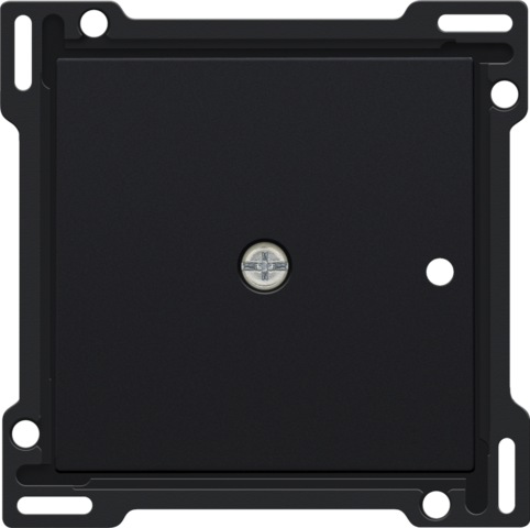 Set de finition récepteur rf encastré à 1 canal black coated steel black coated Niko Pure