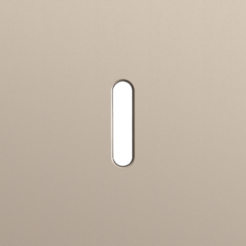 Plaque smpl pr 1 commut smpl,niko rocker steel champagne coated Niko Rocker