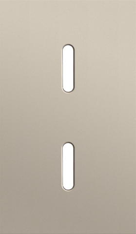 Plaque dbl v60 pr 2 commut smpl,niko rocker steel champagne coated Niko Rocker