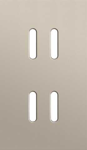 Plaque dbl v60pr 2 commut dbl ,niko rocker niko rocker steel champagne coated Niko Rocker