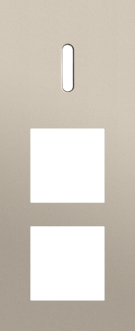 [NK166-56355] Plaque trpl v60 pr commut smpl + 2 fct,niko rocker steel champagne coated Niko Rocker